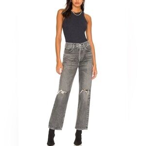 AGOLDE 90's Mid Rise Loose Jeans in Outline